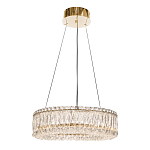 Люстра подвесная круглая из прозрачного хрусталя с золотым корпусом Selfsufficient варинант исполнения - 4 | Loft Concept в Нижнем Новгороде