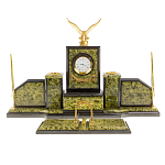 Настольный письменный набор из змеевика  и бронзы с декором в виде орла в подарочной упаковке Successful Leader варинант исполнения - 1 | Loft Concept в Нижнем Новгороде