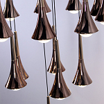 Люстра светодиодная с акриловыми конусообразными плафономи розовое золото Astra 60   варинант исполнения - 3 | Loft Concept в Нижнем Новгороде