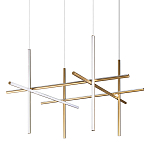 Люстра с 6-ю цилиндрическими плафонами на тонких тросах Trumpet tube варинант исполнения - 1 | Loft Concept в Нижнем Новгороде