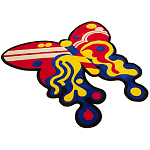 Дизайнерский ковер в виде бабочки Poltronova Tappeto Farfalla Rug варинант исполнения - 2 | Loft Concept в Нижнем Новгороде