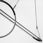 Светодиодная люстра Black LED Circle and Oval Lamp варинант исполнения - 5 | Loft Concept в Нижнем Новгороде