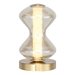 Настольная лампа светодиодная с волнообразным стеклянным плафоном Amphora of Light варинант исполнения - 1 | Loft Concept в Нижнем Новгороде