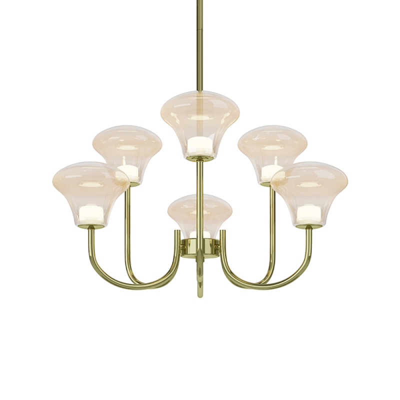 Люстра подвесная Dynasty 3000К Латунь в Нижнем Новгороде | Loft Concept 