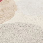 Ковер из хлопка с абстрактным принтом бежевого цвета Elysian Flow Blush варинант исполнения - 3 | Loft Concept в Нижнем Новгороде