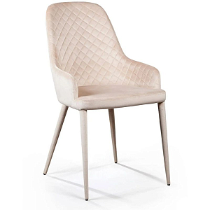 Стул Douglas Rhombus Chair Бежевый Велюр