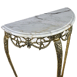 Консоль из бронзы с мраморной столешницей Mademoiselle De Console варинант исполнения - 1 | Loft Concept в Нижнем Новгороде