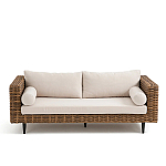 Трехместный садовый диван из плетеного пластика Matteo варинант исполнения - 6 | Loft Concept в Нижнем Новгороде