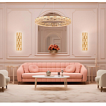 Люстра кольцевая с текстурной огранкой Reflection of Reality варинант исполнения - 3 | Loft Concept в Нижнем Новгороде