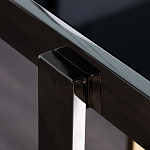 Консоль в современном стиле с черной стекляной столешницей Console with Black Glass варинант исполнения - 3 | Loft Concept в Нижнем Новгороде