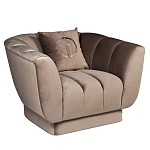 Дизайнерское кресло мягкое из серого велюра Serenity варинант исполнения - 1 | Loft Concept в Нижнем Новгороде