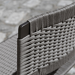 Дизайнерский стул с каркасом из металла с плетеными сиденьем и спинкой GREEN POINT Chair варинант исполнения - 7 | Loft Concept в Нижнем Новгороде