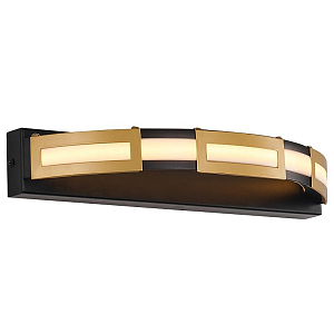 Черное бра с золотым декором Range