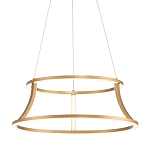 Люстра золотого цвета с 2-мя светодиодными кольцами Eurofase варинант исполнения - 1 | Loft Concept в Нижнем Новгороде