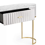 Консоль овальная на золотистых фигруных ножках Wall Console варинант исполнения - 3 | Loft Concept в Нижнем Новгороде