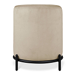 Банкетка овальная бежевый велюр на 4-х металлических ножках черного цвета SANJAY варинант исполнения - 3 | Loft Concept в Нижнем Новгороде