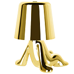 Настольная лампа фигурная золотого цвета с гладким абажуром Высота 17 см Sophia варинант исполнения - 6 | Loft Concept в Нижнем Новгороде