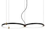 Люстра подвесная светодиодная черный металл Ring Horizontal варинант исполнения - 8 | Loft Concept в Нижнем Новгороде