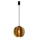 Подвесной светильник со стеклянным рельефным плафоном золото Perforated Glass 25 варинант исполнения - 2 | Loft Concept в Нижнем Новгороде