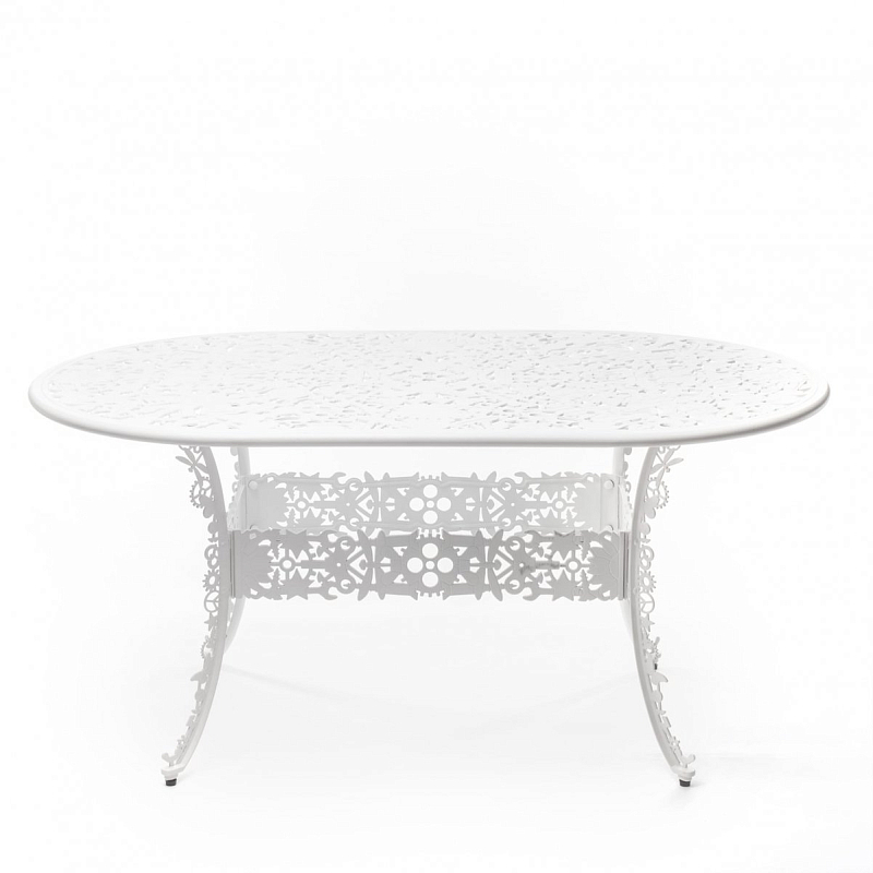 Обеденный стол Industry Collection ALUMINIUM OVAL TABLE – WHITE Белый в Нижнем Новгороде | Loft Concept 