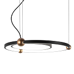 Люстра подвесная светодиодная черный металл Ring Horizontal варинант исполнения - 1 | Loft Concept в Нижнем Новгороде