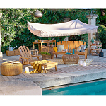 Садовая скамья из массива акации Ruth Wooden Bench варинант исполнения - 5 | Loft Concept в Нижнем Новгороде