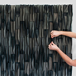 Современное Объемное Панно на стену Horizontal rhythmic waves варинант исполнения - 2 | Loft Concept в Нижнем Новгороде