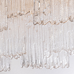 Люстра подвесная прямоугольная из рифленого стекла Fluted Glass Chandelier варинант исполнения - 1 | Loft Concept в Нижнем Новгороде