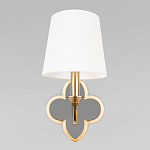 Бра с белым текстильным абажуром и фигурным основанием с зеркальной вставкой Vitorino варинант исполнения - 5 | Loft Concept в Нижнем Новгороде