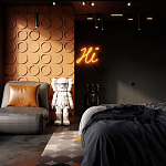 Гипсовая 3D панель с принтографией PM-105 варинант исполнения - 1 | Loft Concept в Нижнем Новгороде