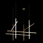 Люстра с 8-ю пересекающимися цилиндрическими плафонами на тонких тросах Trumpet tube варинант исполнения - 7 | Loft Concept в Нижнем Новгороде