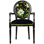 Стул с подлокотниками из бука с изображением птиц и цветов Blooming Birds варинант исполнения - 1 | Loft Concept в Нижнем Новгороде