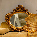 Зеркало настенное золотое с ажурным резным орнаментом Classic Ornament Mirror варинант исполнения - 3 | Loft Concept в Нижнем Новгороде