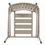 Стул серо-бежевый с декоративным плетением на спинке и подлокотниках Chair Weave варинант исполнения - 7 | Loft Concept в Нижнем Новгороде