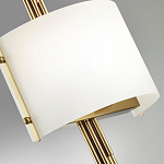 Бра с изогнутым плафоном на бронзовом основании с вертикальным декором из металлических трубок Sohne варинант исполнения - 8 | Loft Concept в Нижнем Новгороде