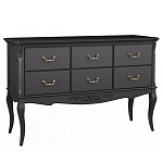 Консоль черная из массива бука с ящиками в стиле прованс Black Provence варинант исполнения - 1 | Loft Concept в Нижнем Новгороде