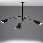 Потолочный светильник с подвижными плафонами Aracea Black Ceiling Lamp варинант исполнения - 2 | Loft Concept в Нижнем Новгороде