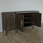 Большой Комод-буфет Elsa Dreams Walnut с ящиками варинант исполнения - 5 | Loft Concept в Нижнем Новгороде