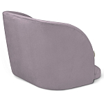 Барный стул со спинкой на 4-х деревянных ножках Сиреневый Велюр Ava Charm варинант исполнения - 3 | Loft Concept в Нижнем Новгороде