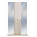 Шкаф трёхдверный с 2-мя зеркальными дверками Satin Furniture варинант исполнения - 3 | Loft Concept в Нижнем Новгороде