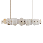 Подвесной светильник с фигурными элементами из белого алебастра Cryptocrystalline Stone варинант исполнения - 7 | Loft Concept в Нижнем Новгороде