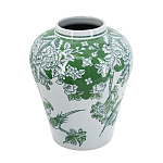Ваза с зелеными цветочными и птичьими мотивами Vase Inspired by Nature варинант исполнения - 2 | Loft Concept в Нижнем Новгороде