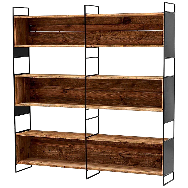 Стеллаж Coste Industrial Oak Rack Черный Древесина в Нижнем Новгороде | Loft Concept 