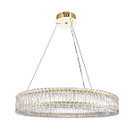 Люстра подвесная круглая из прозрачного хрусталя с золотым корпусом Selfsufficient варинант исполнения - 7 | Loft Concept в Нижнем Новгороде