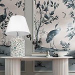 Настольная лампа цилиндрическая с цветочной росписью Lamp Flower Painting варинант исполнения - 6 | Loft Concept в Нижнем Новгороде