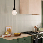 Подвесной светильник каплевидной формы с комбинированным плафоном из стали и белого матового стекла Kichler варинант исполнения - 7 | Loft Concept в Нижнем Новгороде