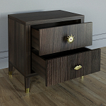 Тумба прикроватная с двумя ящиками Elsa Dreams Walnut варинант исполнения - 2 | Loft Concept в Нижнем Новгороде