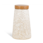 Керамический столик с деревянной столешницей "Пешка" варинант исполнения - 6 | Loft Concept в Нижнем Новгороде