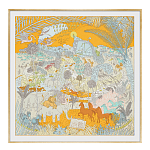 Картина Hermes Le Carnaval des Animaux Orange варинант исполнения - 1 | Loft Concept в Нижнем Новгороде