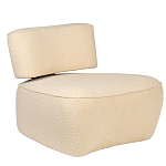 Кресло бежевое без подлокотников с обивкой из ткани букле Space of Freedom варинант исполнения - 1 | Loft Concept в Нижнем Новгороде